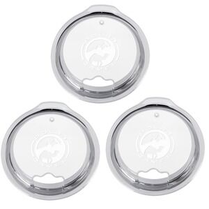 3-pack Polar Camel Replacement Tumbler Lid 40oz Straw Hole Clear Fits Yeti 30oz